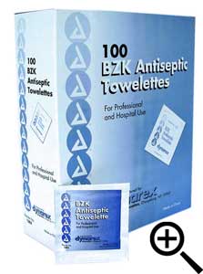 BZK antiseptic wipes