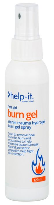 Help-It Burn Gel Pump Action Bottle 120ml