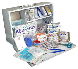 Industrial burn care kit