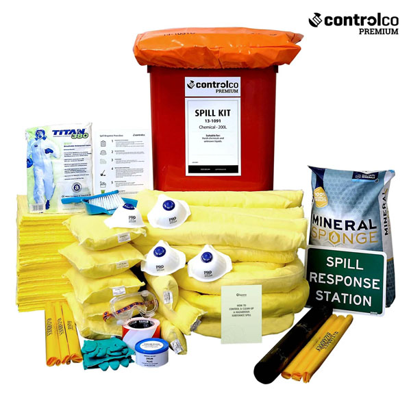 Controlco Premium 200 litre chemical spill kit