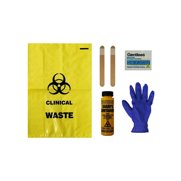Sharps kit picture of contents