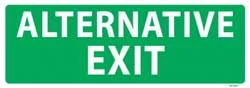Alternative Exit PVC sign