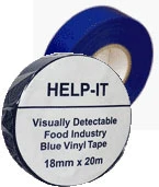 blue PVC tape