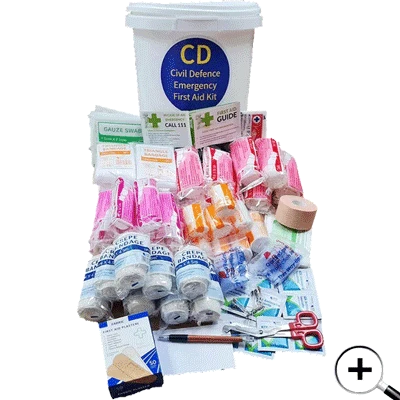 Civil Defence Emergency Basic First Aid Kit in 10Ltr bucket