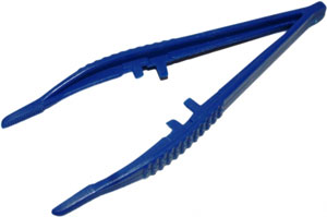 Plastic disposable tweezers