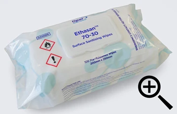 Ethesan alcohol 70-30 wipes