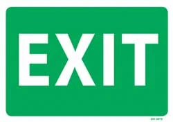 EXIT    - PVC sign 
