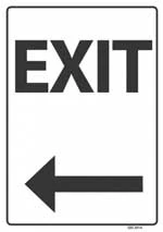 exit left sign