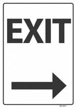 exit right sign