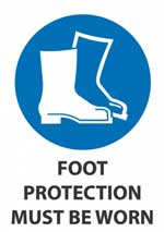 Foot Protection Must Be Worn sig