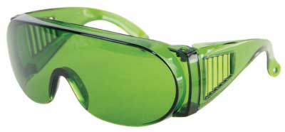 Green Polycarbonate Safety Glasses