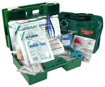 Commercial burn care first aid kit