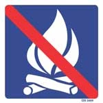 No Campfire sign