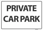Private Car Park sign