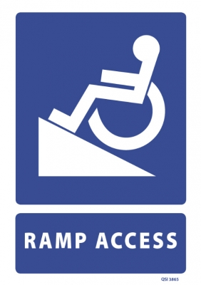 Ramp Access sign
