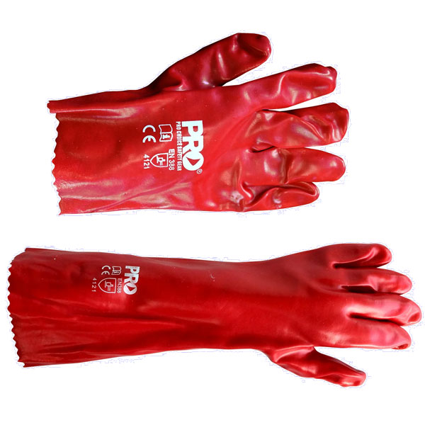red safety Gloves