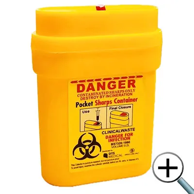 Sharps Container - Small approximate size 200ml