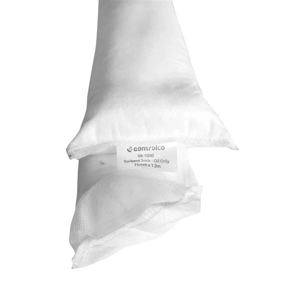 Controlco absorbent sock 1.2m oil alt picture