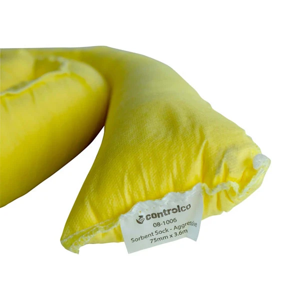 sorbent sock chemical absorbent