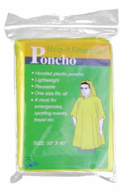 yellow poncho
